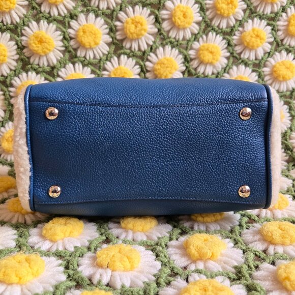 Coach Shearling Mini Bennett Satchel Bag + Matching Wristlet - Picture 6 of 15